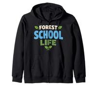 Escuela Forestal Aprende Fuera Naturaleza Jugar Al Sudadera con Capucha