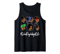 Escuela Psicólogo Vida Mujer afroamericana afro afro Camiseta sin Mangas