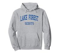 Escuela Secundaria Lake Forest HS Lake Forest IL Retro Sudadera con Capucha
