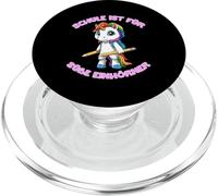 Escuela Unicornio Yo Vengo Escuela Inscripción Niña PopSockets PopGrip para MagSafe
