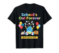 Escuelas fuera para siempre jubilación 2025 Maestro jubilado Verano Camiseta