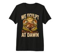 Esculpimos en la meditación del escultor de Rana del Amanecer Camiseta Premium