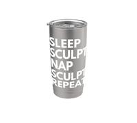 Escultor de esculpir la siesta del sueño Escultor de repetición Vaso térmico de acero inoxidable de doble pared