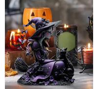 Escultura acrílica de adorno de escritorio con temática bruja encantadora para el hogar, idea mística. (Purple, 18cm) 230