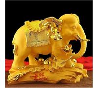 Escultura Adornos Suerte Resina Elefante Decoración Vida Tradicional China Decoración Fortuna Riqueza Prosperidad Decorativo
