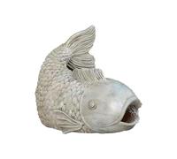 Escultura artística de peces de resina con forma para un drenaje eficaz del patio, extensor de canalón, desviador