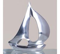 Escultura Botas Objeto De Metal Barco Aluminio