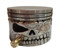 Escultura cara tallada esqueleto pieza hecha a mano estatuilla de resina cabeza de pistón hombre creación expresiva decoración de oficina atmósfera mecánica artística regalo automóvil pasión