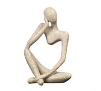 Escultura contemporánea de resina estatuilla decorativa única para el diseño interior elegante del hogar (arenisca A)