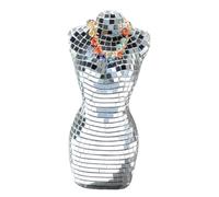 Escultura Cuerpo Femenino Moderno Plateado Escritorio