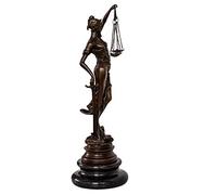 Escultura de Bronce - Dama de la Justicia - Estilo Antiguo Figura - 24cm