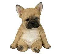 Escultura de Bulldog FrancéS Adorno de Perro Estatuilla DecoracióN de JardíN al Libre - Perro Sentado