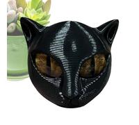 Escultura de busto de gato genérica - Decoración felina para el hogar - Escultura felina artística para salón, oficina, dormitorio, fiestas de Navidad, Halloween