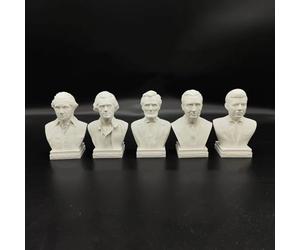 Escultura de busto del presidente de Estados Unidos, colección de impresión 3D George Washington Thomas Jefferson Lincoln Roosevelt Kennedy figura para decoración de sala de estar, escritorio del