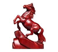 Escultura de caballo, decoración de madera tallada a mano, recuerdo de bendición exitoso para oficinas en casa, salas de estar y mesas. Este significado es perfecto para el Año Nuevo Chino 2026