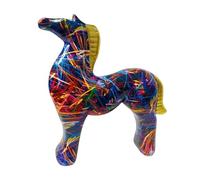 Escultura de Caballo | Figuras de Animales de Resina para Establo | Figurillas Coleccionables Coloridas de Decoración Equina | Para Dormitorio Oficina Hotel Restaurante Apartamento Escritorio Cumpleañ