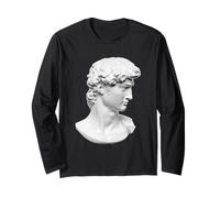 Escultura de Cabeza de Estatua de Miguel Ángel David Manga Larga