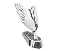 Escultura de capó de ala, logotipo de capó de coche, escudo elegante del vehículo, diseño de ala de ángel pulido con adhesivo duradero, decoración exterior de lujo, adorno de emblema frontal para