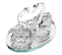 Escultura de Cisne de Cristal para Coche, Salpicadero y Hogar