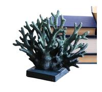 Escultura de coral de resina - Ambiente costero, complemento de gabinete de vino, pieza decorativa llamativa, retiro junto al mar pacífico | Transforma el del espacio personaje elemento