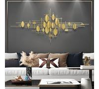 Escultura de decoración de pared de metal, arte de pared 3D, adorno interior, regalos, colgante moderno, decoración del hogar, adorno colgante de jardín, 150cm