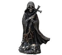 Escultura De Descenso Infernal, Figura Gótica De Resina, Estatua De Demonio Cruzado De Halloween, Artesanía De Resina Artística Oscura para Decoración En Dormitorio, Oficina En Casa, Estudio, Sala
