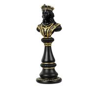 Escultura de estatua de ajedrez - Decoración de estatua de ajedrez de resina vintage | Figura clásica del caballo de guerra King Queen | Artesanía coleccionable única | Adorno elegante
