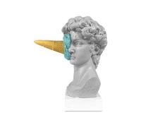 Escultura de - Figura artística de David, Estatua Abstracta de mármol, decoración Creativa de Busto, Pieza Central de Resina Moderna para Dormitorio, Oficina, Mesa, Entrada, galería