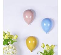 Escultura de globo de cerámica para colgar en la pared, arte decorativo para sala de estar, dormitorio de niños, guardería y decoración de oficina