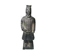 Escultura de guerrero de terracota, antigua China, Dinastía Qin, escultura de decoración, para la mesa, de regalo, 8,8 cm