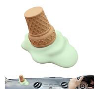 Escultura De Helado: Adorno De Detalle Del Tablero, Juguete De Ambientador De Automóviles | Fragancia Adorable Duradera, Arte De Difusor De Aroma Realista, Decoración De Escritorio Vívida Para La Mesa