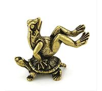 Escultura de latón sólido Figura de Tortuga de Tortuga Mini Estatua de Incienso Adorno decoración de Escritorio decoración de Mesa de Animal colección de Arte de Halloween