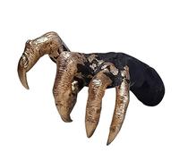 Escultura de mano de diablo con garras doradas, de resina espeluznante, exhibición de arte de terror, decoración de mano de demonio para el hogar, oficina, estudio, sala de estar, pasillo