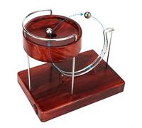 Escultura de máquina de movimiento para el hogar y la oficina, herramienta de enseñanza perfecta para diversión en física y ciencia (rojo vino)