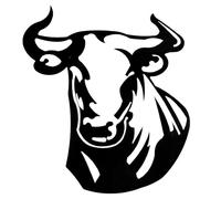 Escultura de metal de toro de pared,Escultura de pared de cabeza de toro,Escultura de metal de pared Cabeza de toro de hierro - Silueta de arte abstracto, decoración interior y exterior para cafetería