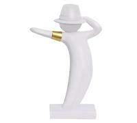 Escultura de Michael Jackson, Estatua de Resina para decoración del hogar, Figuras Decorativas Modernas para salón, Escritorio de Oficina y estantería, Colección de Adornos artísticos (Blanc)