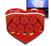 Escultura de papel - 198 g con forma de flor de papel no pegajosa, notas adhesivas, cuaderno de arte de escultura con notas adhesivas antiadherentes, soporte para bolígrafo y marcapáginas, bloc de