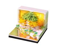 Escultura De Papel 3D - Con Diseño De Árbol De Flores, Accesorio Decorativo De Escritorio | Regalo Creativo Para La Organización Del Escritorio De Los Maestros En