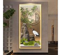 Escultura de pared 3D con luz LED para decoración de Feng Shui e iluminación de sofá, acento moderno para el hogar para un ambiente relajante