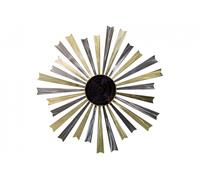 Kunstloft Escultura de Pared en Metal 'Aureola' 110x110x5cm Hecha a Mano