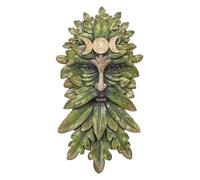 Escultura de pared Greenman Dios celta con triple luna