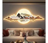 Escultura de pared LED 3D con diseño de Feng Shui para decoración de fondo del hogar, entrada, pasillo, dormitorio