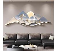 Escultura de pared LED 3D, decoración moderna de paisaje para sala de estar, dormitorio, estudio, decoración única del hogar, diseño contemporáneo, pantalla de luz LED