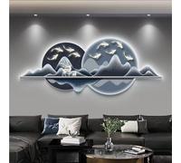 Escultura de pared LED 3D, diseño de Feng Shui para decoración del hogar, entrada, pasillo, dormitorio
