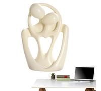 Escultura de Pareja - Estatuilla de Arte de Resina Abstracta contemporánea para exhibición de Salas de Estar de oficinas, Regalos de Parejas Sentimental | Acento de repisa de Estante