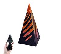 Escultura de paso de pirámide imposible, juguete antiestrés de pirámide, juguete de cono en espiral impreso en 3D, escultura de paso de pirámide, decoración de escritorio, regalo de recuerdo (1