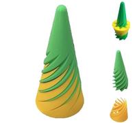 Escultura de paso de pirámide imposible, juguete antiestrés de pirámide, juguete de cono en espiral impreso en 3D, escultura de paso de pirámide, decoración de escritorio, regalo de recuerdo (1 cono