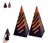 Escultura de paso de pirámide imposible, juguete antiestrés de pirámide, juguete de cono en espiral impreso en 3D, escultura de paso de pirámide, decoración de escritorio, regalo de recuerdo (piramida