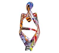 Escultura de pensador moderno de decoración, gran figura colorida de pensador para adornos, grafitis coloridos creativos, resina de arte abstracto, estatua, arte minimalista, para la decoración del