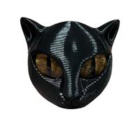Escultura de piedra de gato negro de lujo, elegante pieza de arte de decoración del hogar, figura de estatua de decoración de gato de obsidiana negro, piedras de curación de cristales tallados a mano